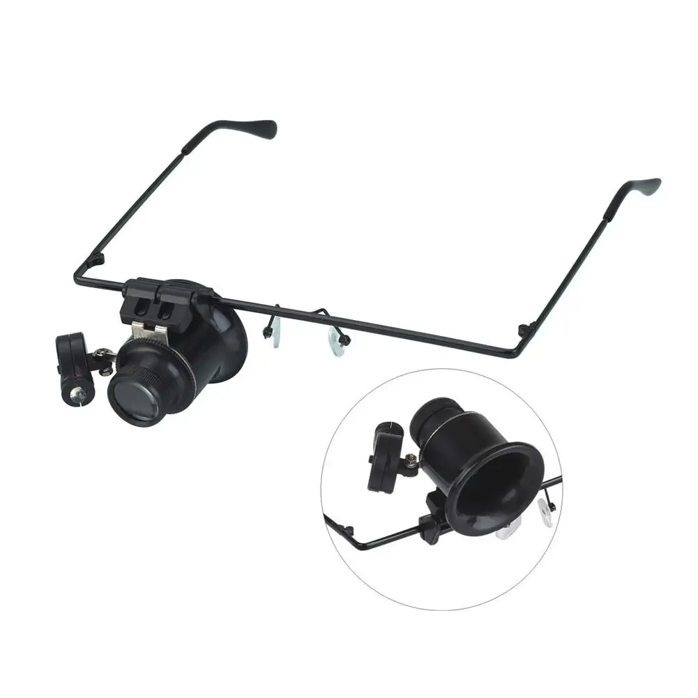 Универсальный монокуляр 20 раз лупа со светодиодной подсветкой источник часы