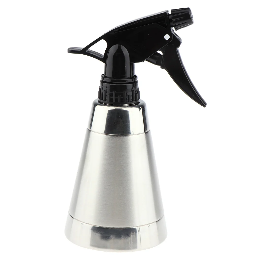 

Kesoto 300ml Stainless Steel Empty Fine Mist Trigger Spray Bottle for Hair Salon Hairdressing