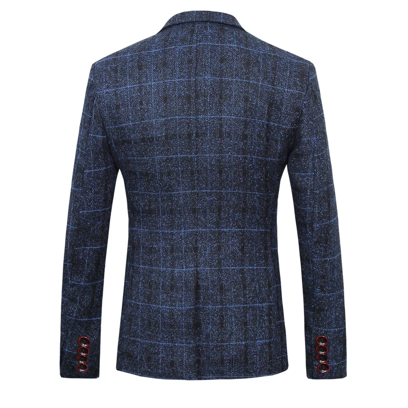 MOGU New Fashion Tuxedo Suit Men's Wedding Ball Jacket DJ Club Stage Casual Lattice Single Button Hombre S-5XL | Мужская одежда