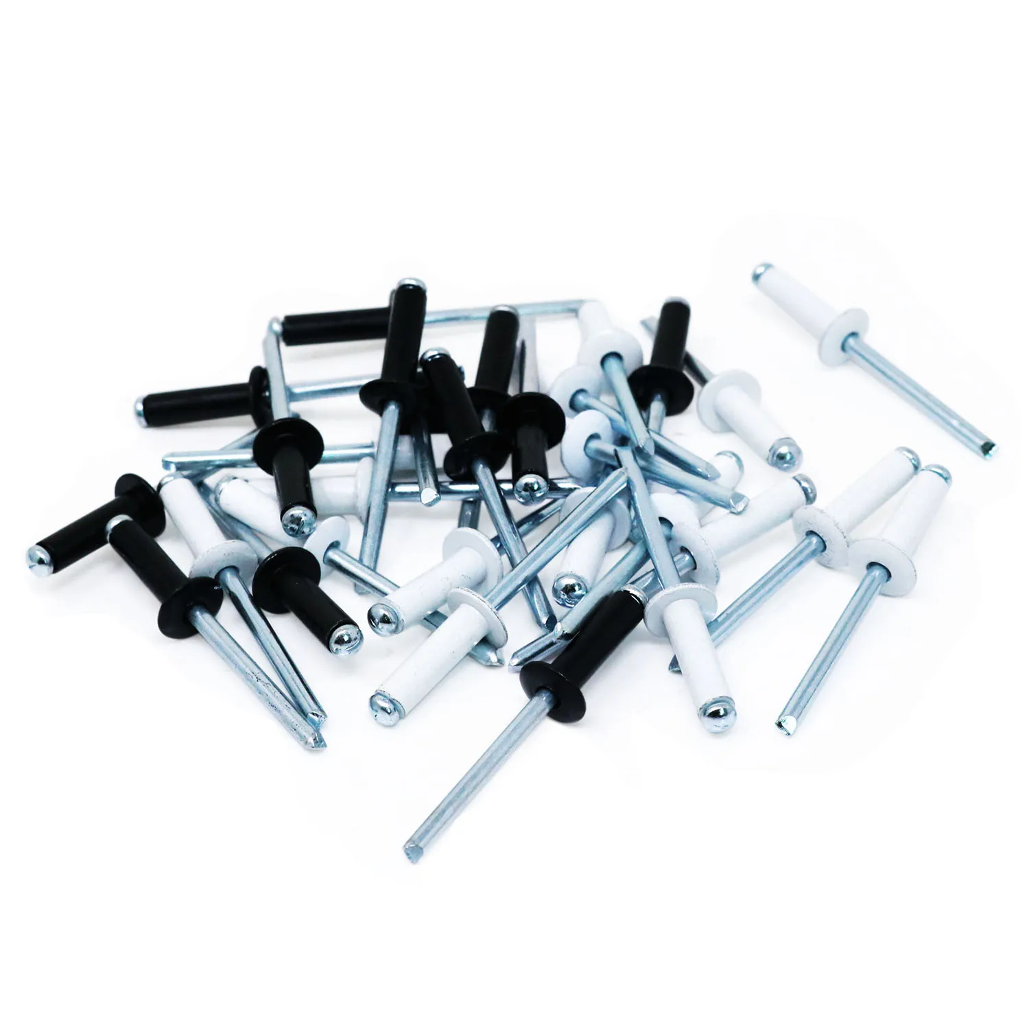 T.K. Отличные алюминиевые купольные заклепки с маленькой головкой черно белые 4 8x16