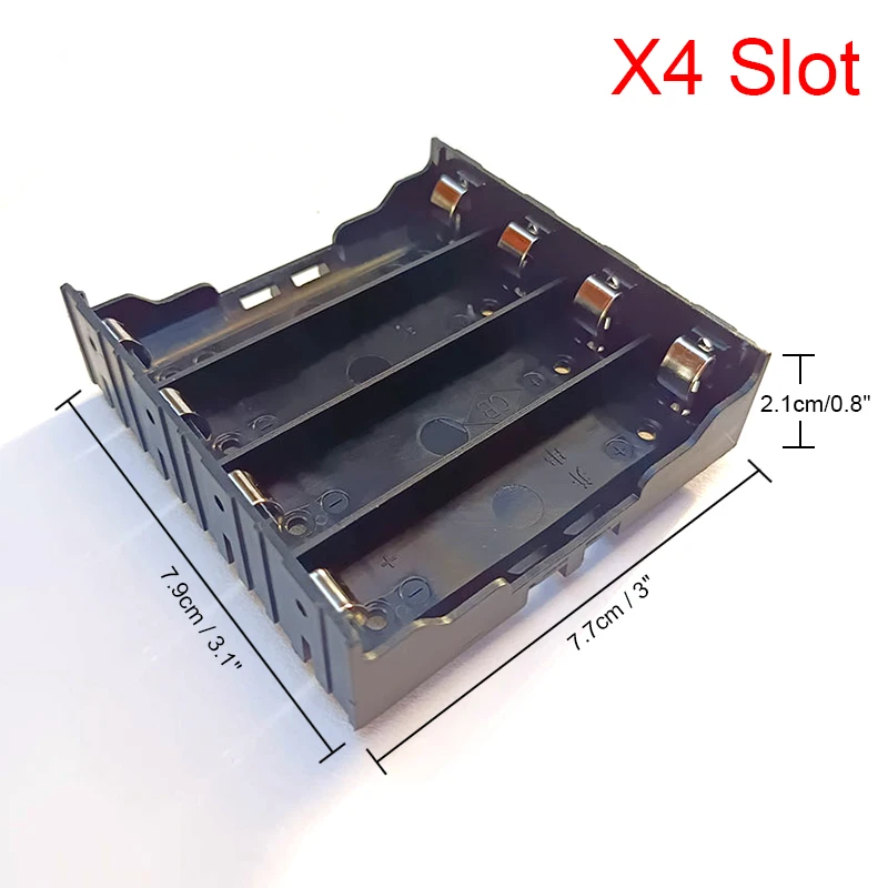 Контейнер для батарей ABS 18650 1X 2X 3X 4X чехол внешнего аккумулятора 1 2 3 4 слота