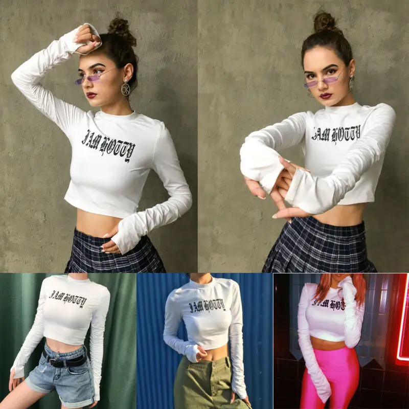 Женский белый пуловер с высоким воротом сексуальный топ длинным рукавом