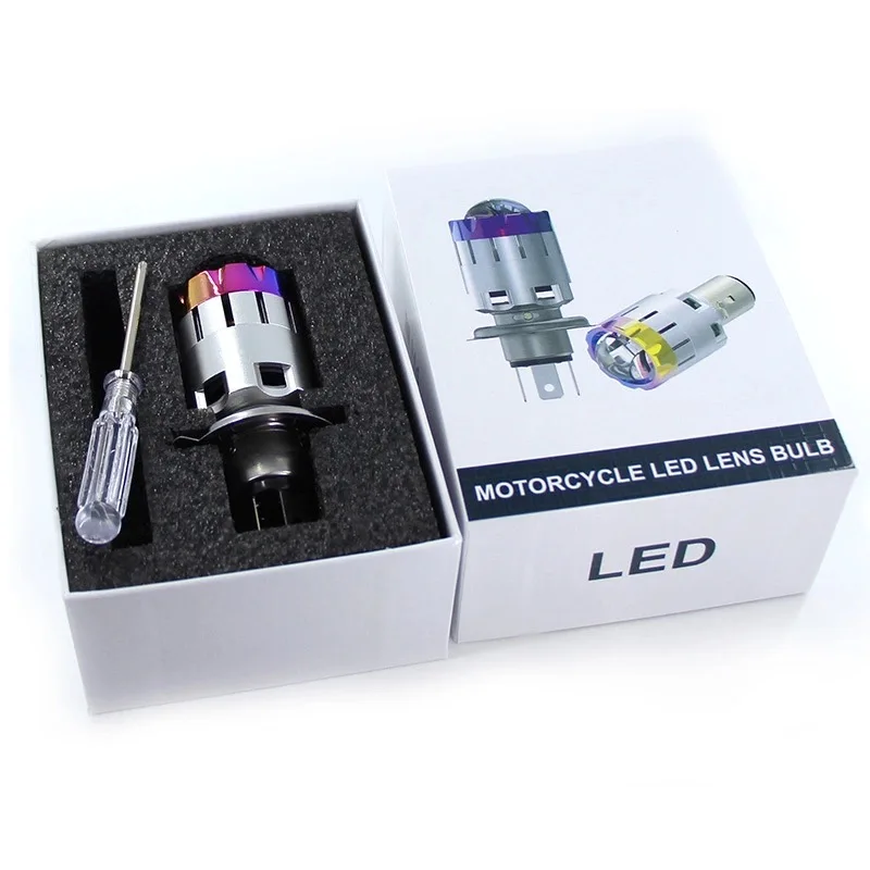 H4 светодиодный мотоциклетный головной светильник аксессуары ba20d H6 Play and Plug Led Moto 12 В светильник головной светильник s головной светильник мотоциклетный налобный фонарь