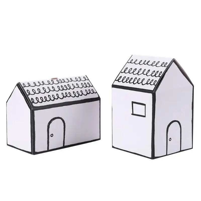 10 шт бумажная коробка конфет для детского душа подарочные коробки День рождения