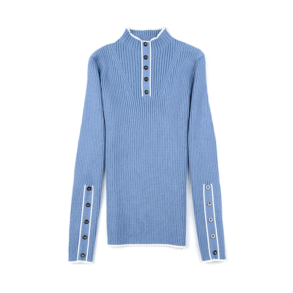 Женские свитера с высоким воротником на осень и зиму новинка корейский стиль