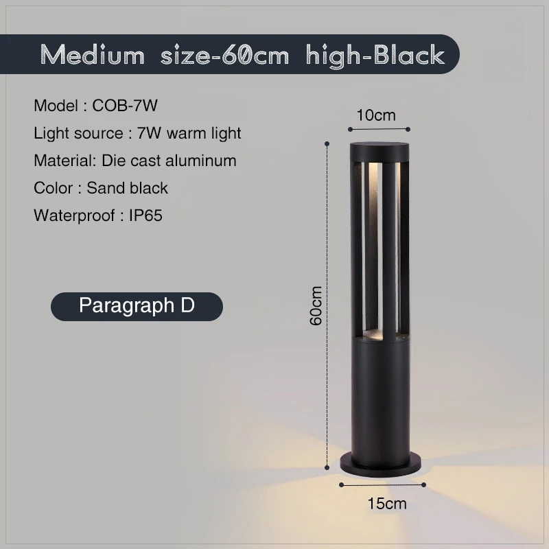 Светодиодный уличный ландшафтный светильник IP65 водонепроницаемый для газона с