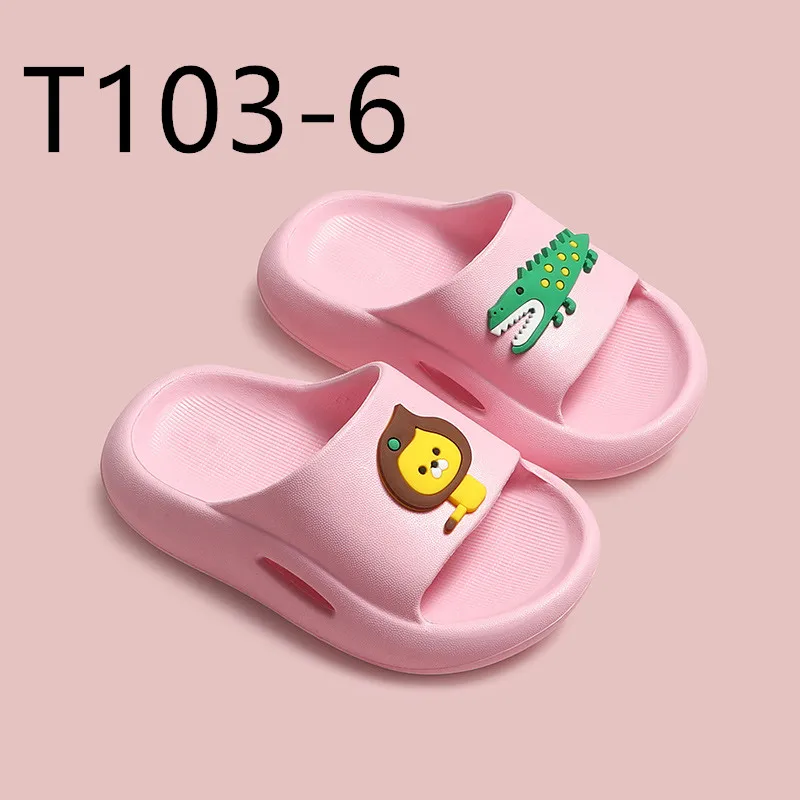 

Children's slippers summer boys indoor non slip soft base cartoon family parent-child T103