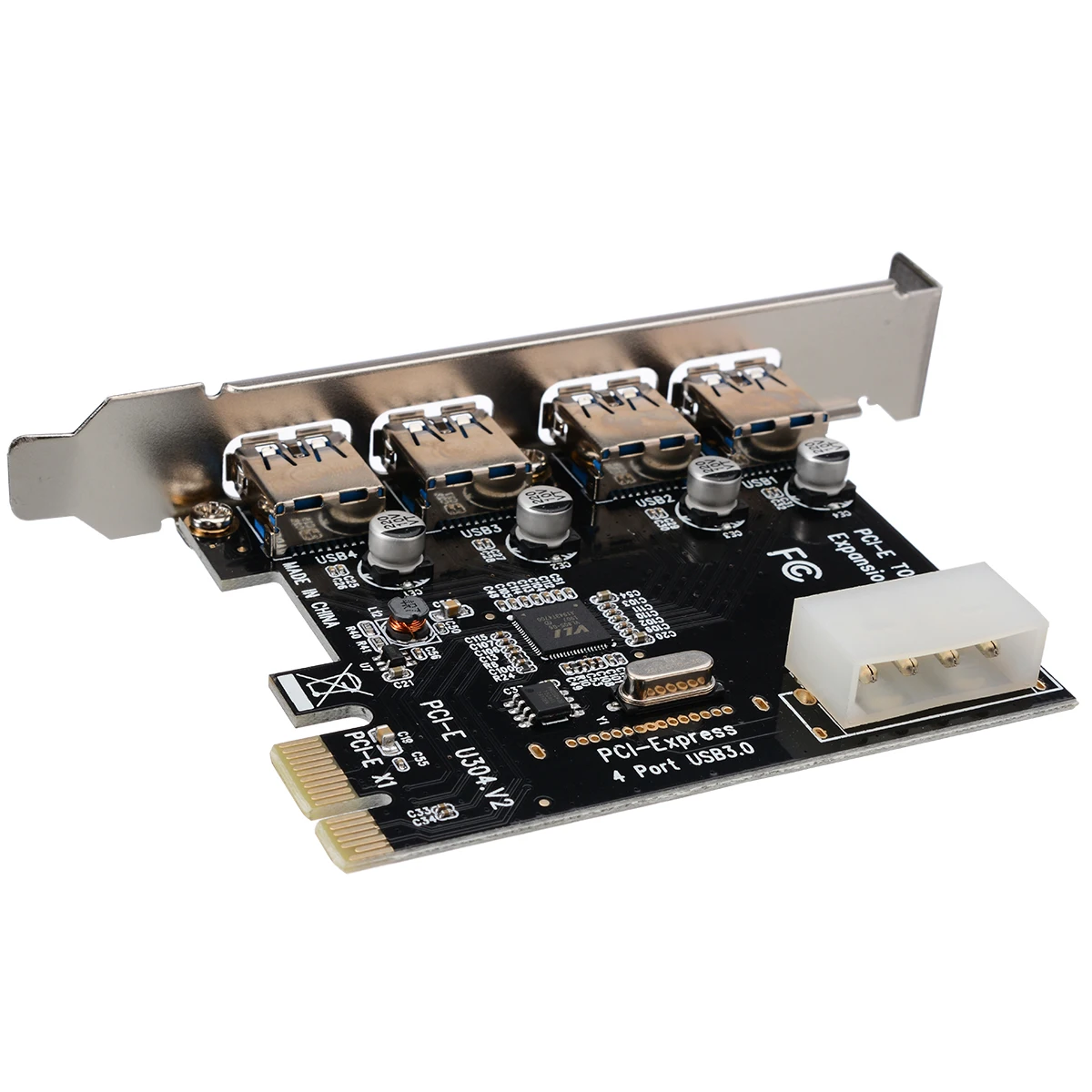 

For Desktop 1 Set Professional 4 Port PCI-E To USB 3.0 HUB PCI Express Expansion Card Adapter 5 Gbps Speed Pohiks