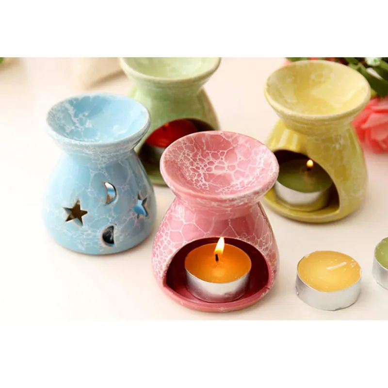 1 шт. керамические лампы для эфирных масел полые звезды узор луны простой аромат