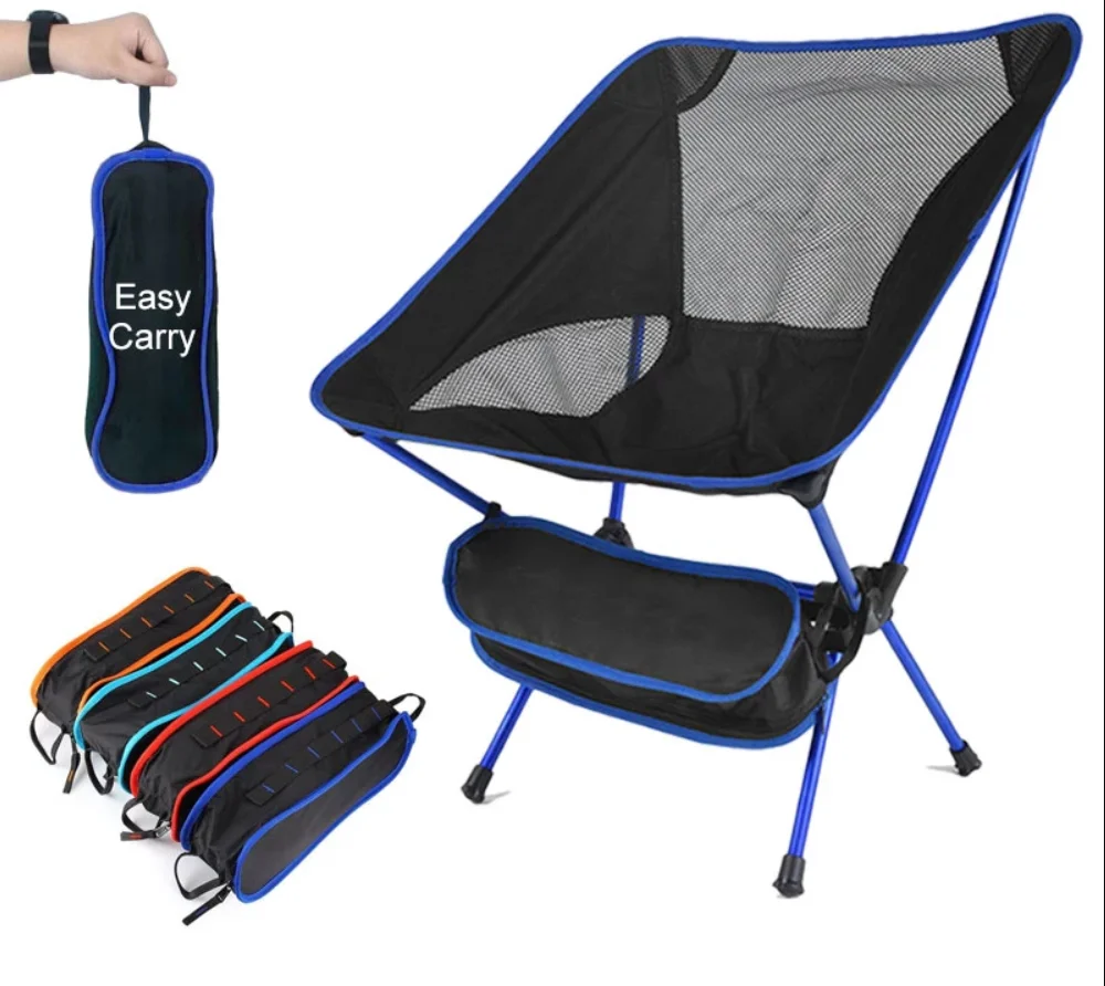 구매 캠핑 접이식 의자 최대 하중 150kg 휴대용 경량 의자 사무실 홈 하이킹 피크닉 바베큐 해변 야외 낚시 의자, 스포츠, 아웃도어, 액티비티, 활동, 안전한, 내구성