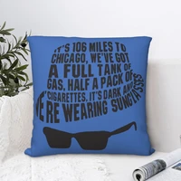 blues brothers square pillowcase cushion cover cute home decorative polyester pillow case for home nordic 4545cm
