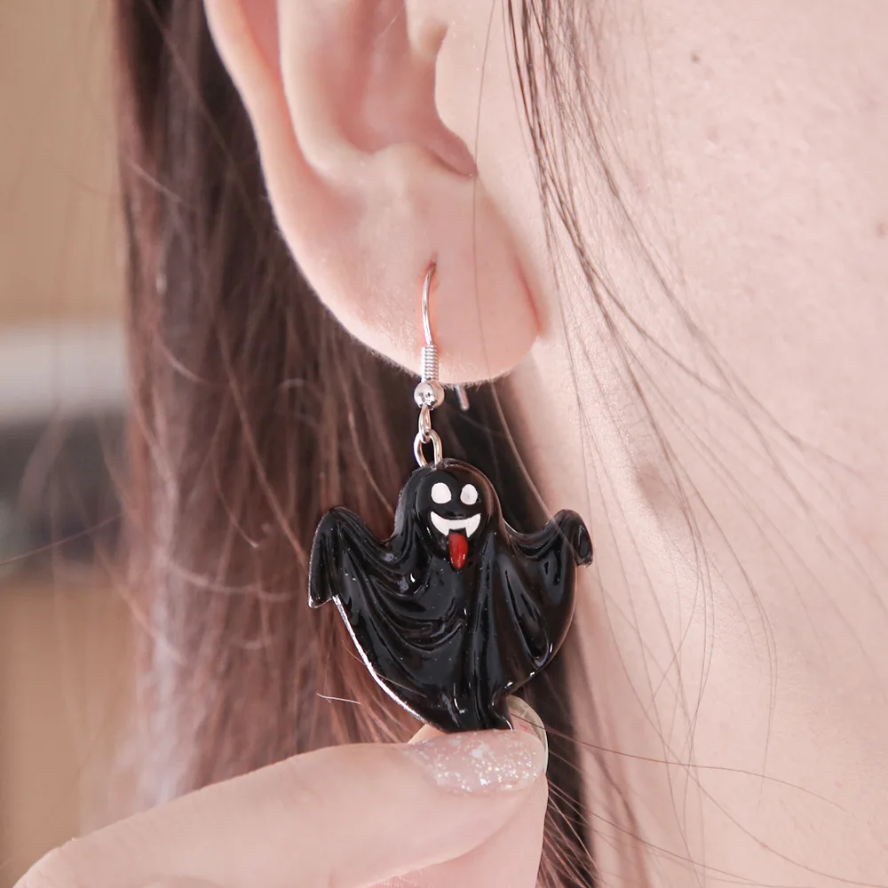 

Halloween Earrings Pumpkin Bat Party Ghost Festival Evil Eyeball Girl Funny Halloween Gift Happy Halloween Party Decor 2021