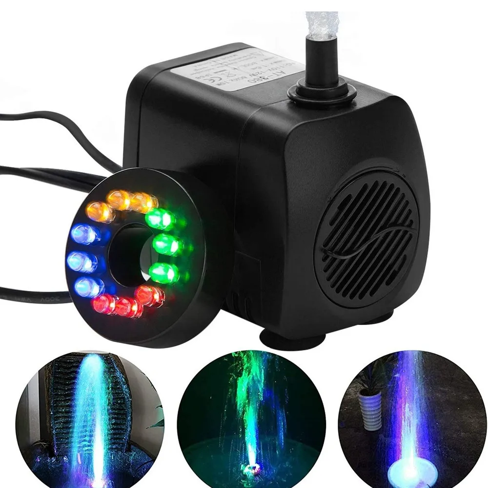Новый светодиодный водяной насос фонтан погружной аквариум для аквариума