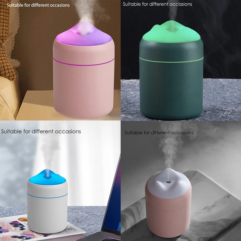 

Air Humidifier Mini Portable Cool Mist Humidifiers,USB Desktop Quiet Diffusers Night Light for Home Bedroom Office