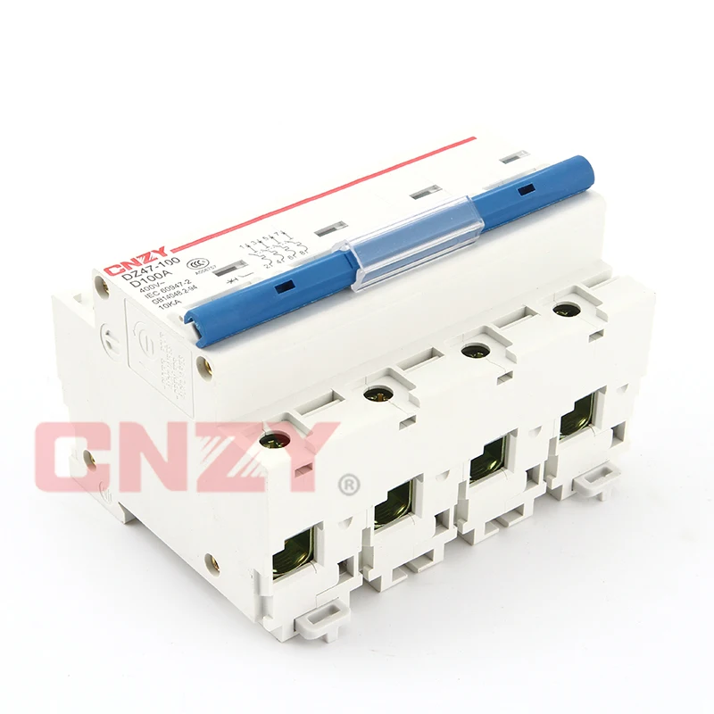

Group of small air switch on/on/off circuit breaker DZ47-100 4P D125A current