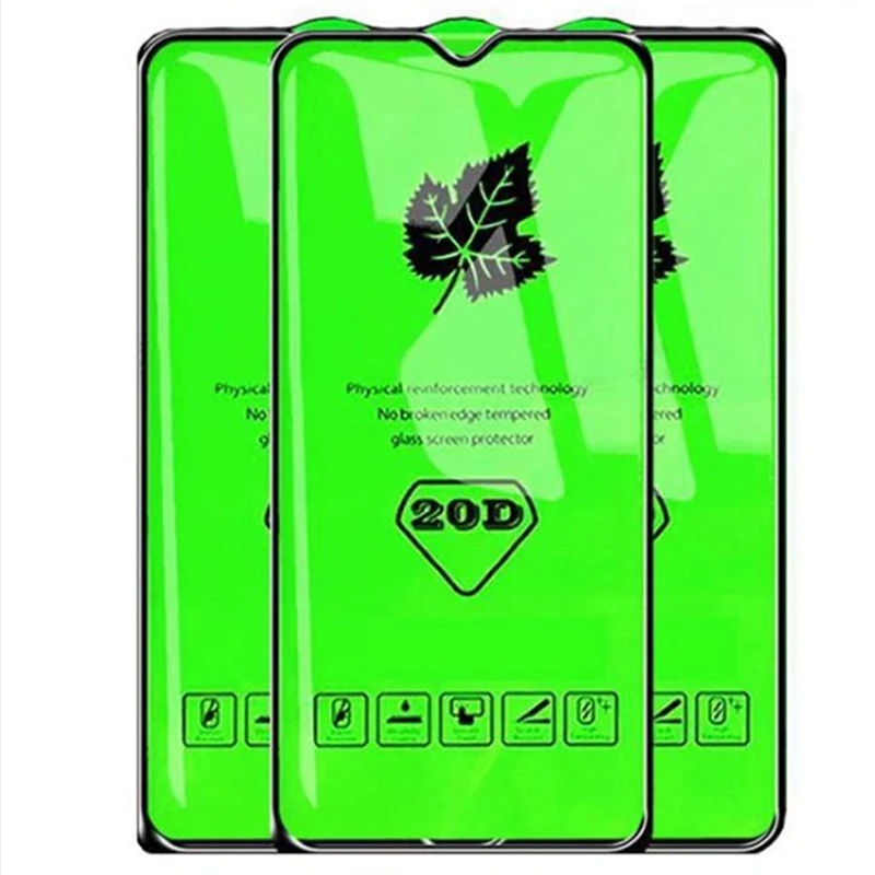Закаленное стекло 20D с полным покрытием для Samsung M31S M30S M20 M10 A90 A80 A70 A10E A20S A07 Премиум