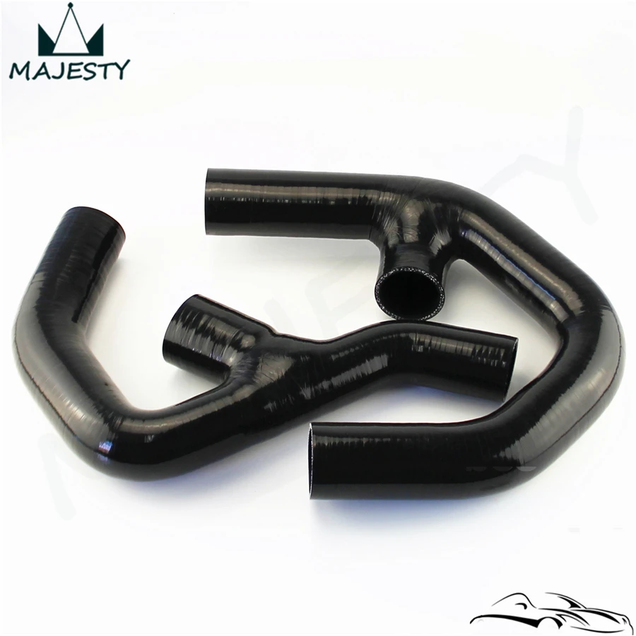 Силиконовый шланг интеркулер + крепеж подходит для VW GOLF MK5 MKV GTI 2 0 FSi T 06 09 BLACK|silicone