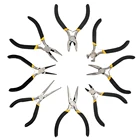 Набор инструментов для домашнего и автоматического ремонта сенсорных плоскогубцев длиной 4,5 дюймаиглаизогнутыеплоскогубцы с круглым носом диагональныеторцевые режущие плоскогубцы