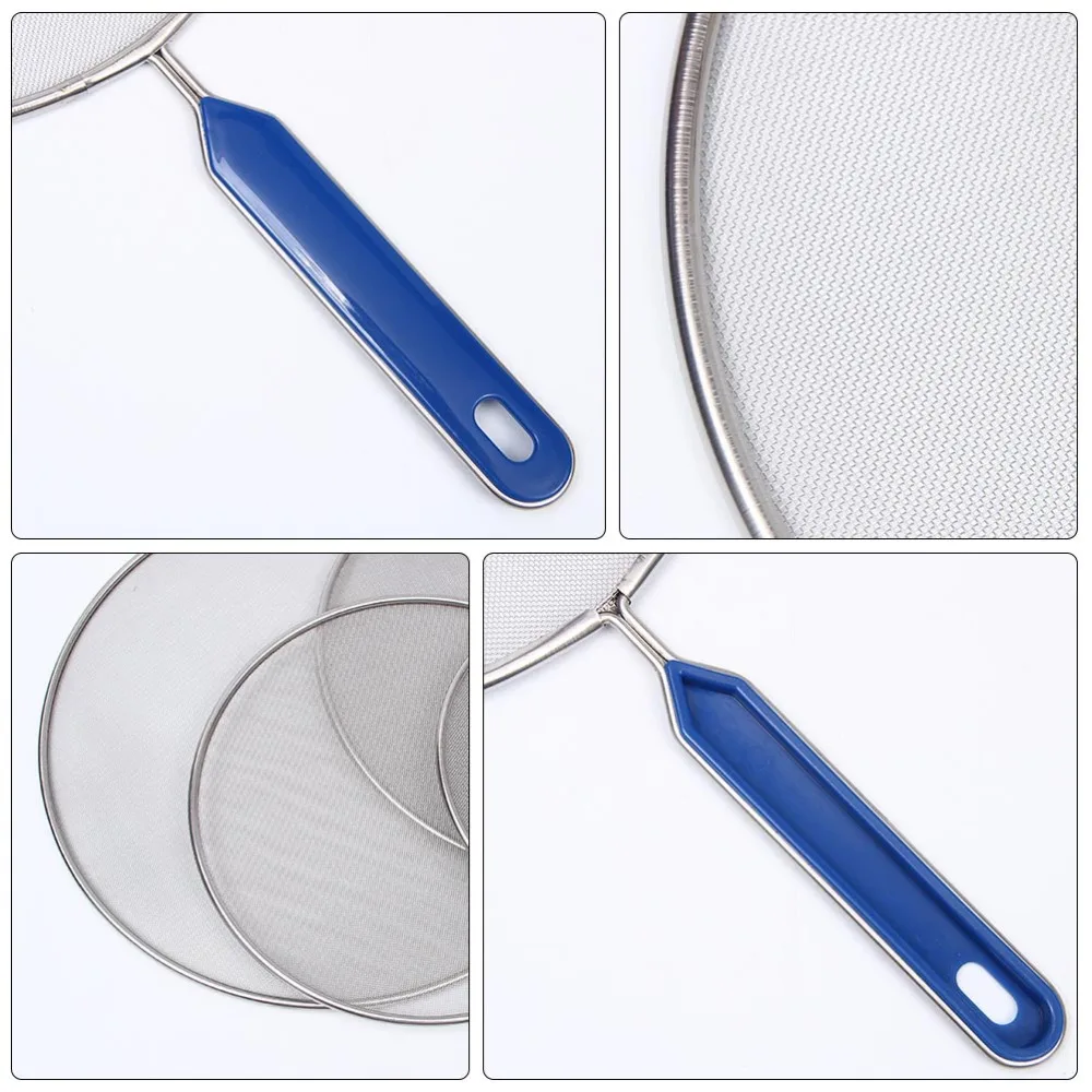 

4pcs Mesh Anti Spill Oil Cover Metal Oil Splatter Guard Kitchen Accessories