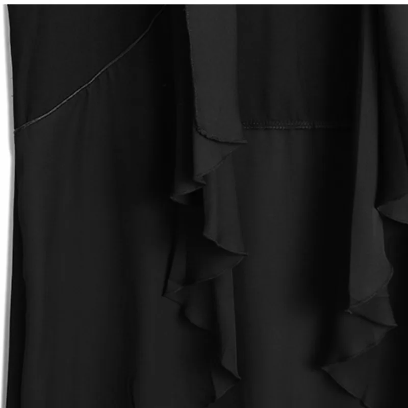 

IEQJ Women T-shirt New Patchwork Solid Color Simple Button Less X-long Loose Fit Fashion Tide Summer 2021 3QA802