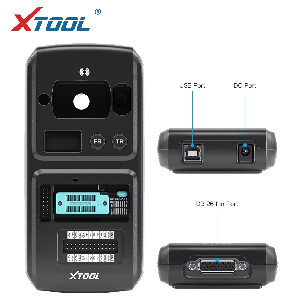 Автомобильный программатор ключей и чипов XTOOL KC501 OBD2 чтение записей чипы MCU/EEPROM