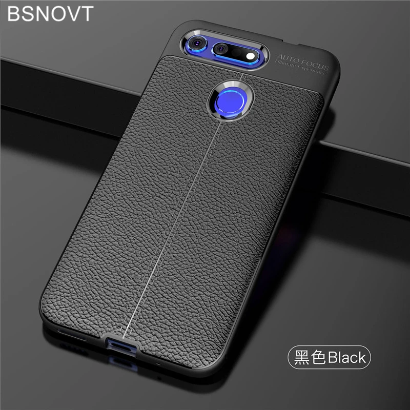 Для Huawei Honor V20 чехол из мягкого силикона PU Кожаный противоударный для View 20