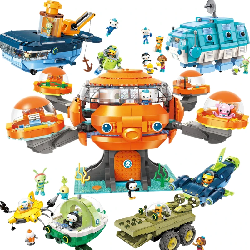 

NEW Movie Creator Ideas City Octopus 2.0 Octopod Octonauts Cartoon Building Blocks Model Sets Kids Toys Kits