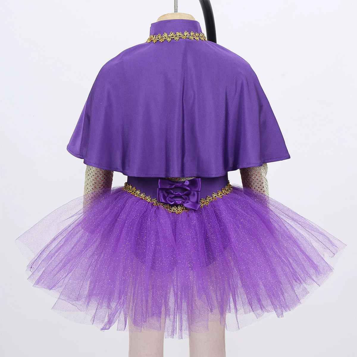 Детское блестящее Сетчатое балетное платье-пачка с блестками и бантом платье для