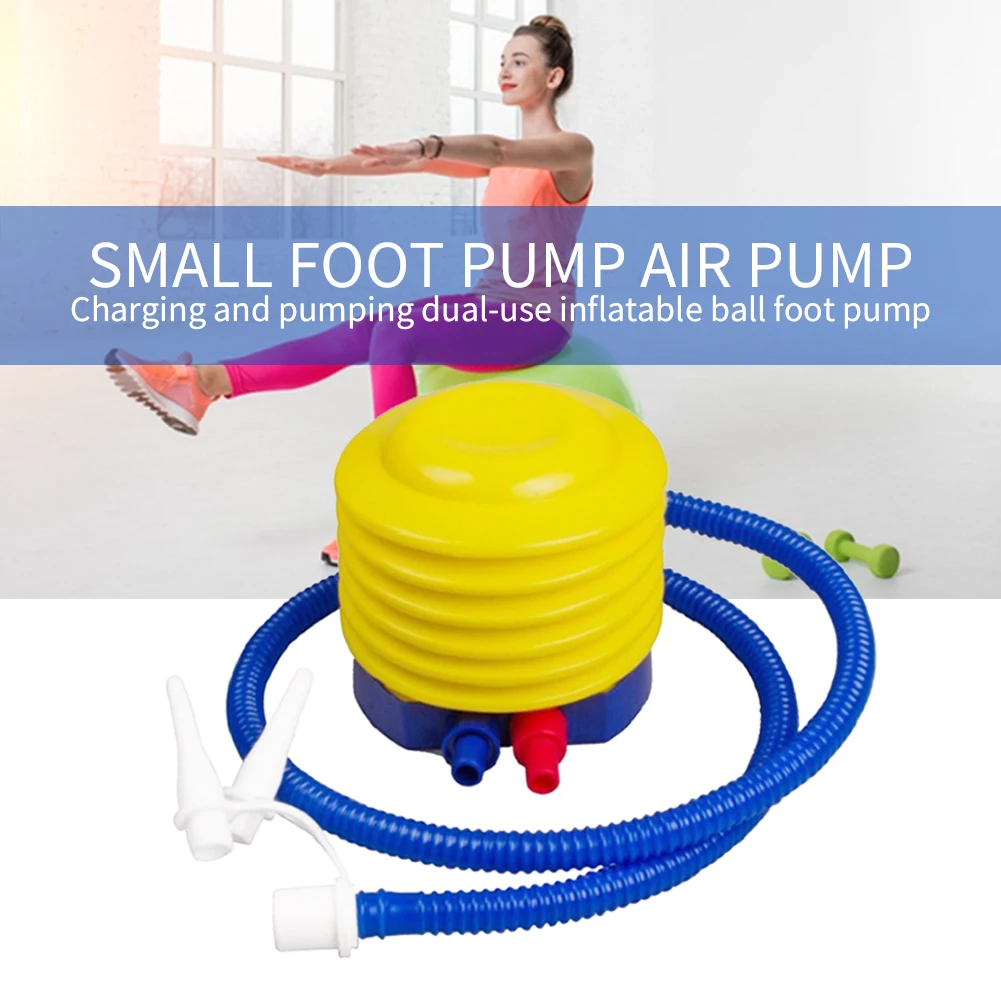 Fashion Swimming Pool Swim Ring Inflatable Pump Balloon Yoga Ball Air Pump Pumping Tool toys Outdoor Funny Children Kids Game#37