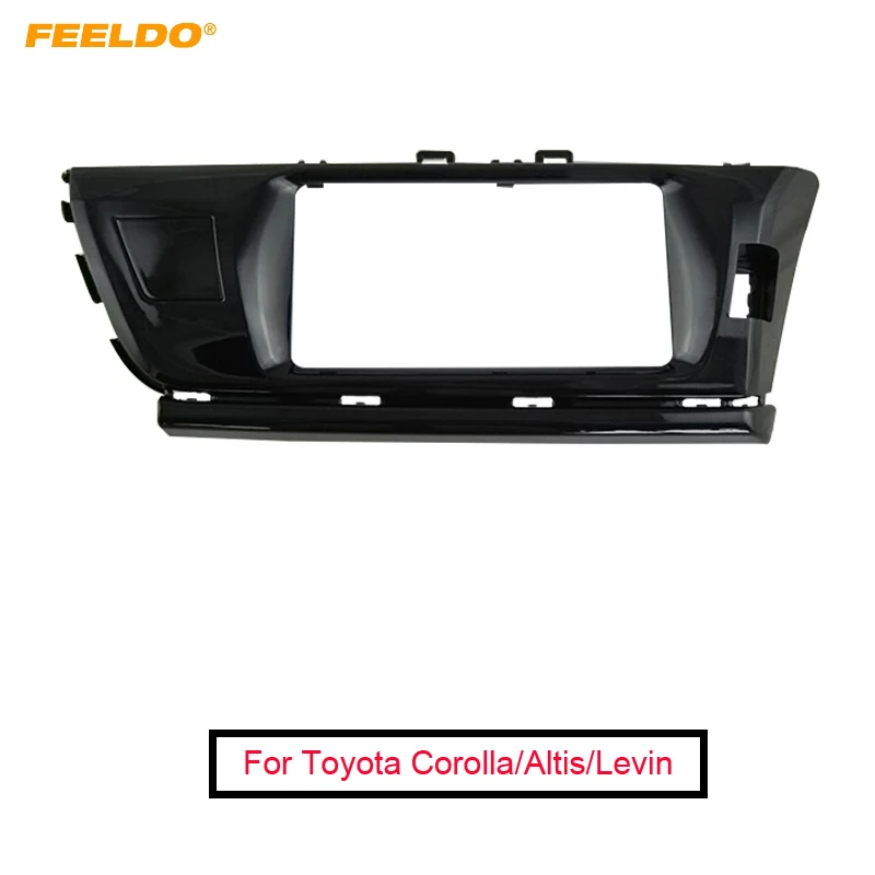 

FEELDO Car CD/DVD Audio Stereo Fascia Frame Plate For Toyota Corolla/Altis/Levin Radio 2DIN Dash Panel Trim Kit #MX4914