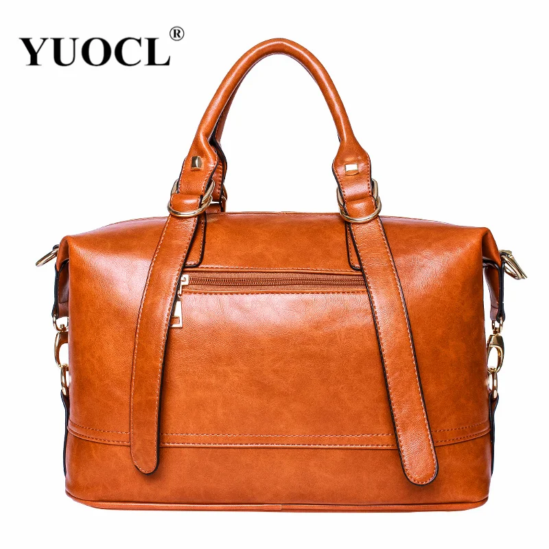 Большая винтажная кожаная сумка мессенджер через плечо женские сумки тоут для