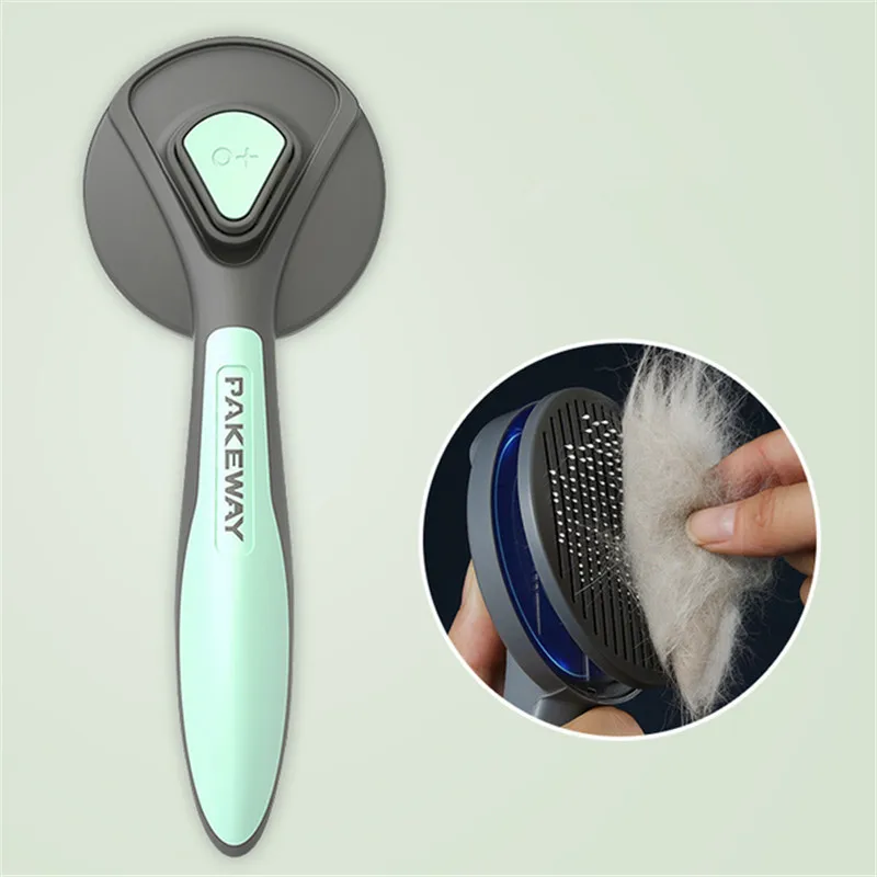 

Pet Cat Hair Removal Brush Dog Hair Comb Cleaning Grooming Massage Hair Self Rubber Cleaning Hair Brush Dogs Brushes Supplies
