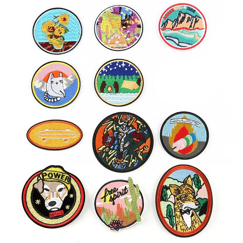 PGY креативные вышитые нашивки в стиле панк для скейтбординга одежда сделай сам