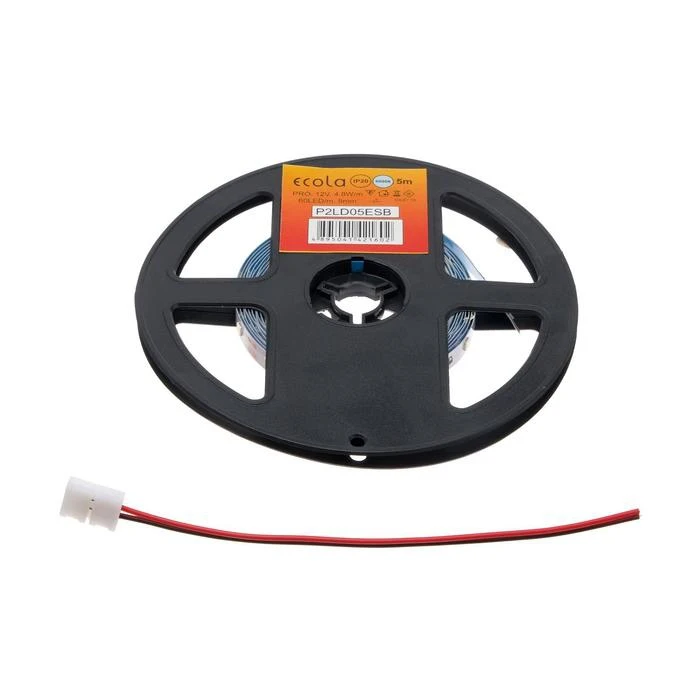 Светодиодная лента на катушке Ecola LED strip PRO 8 мм 12 В 6000 К 4.8 Вт IP20 5 м 5501892 - купить по