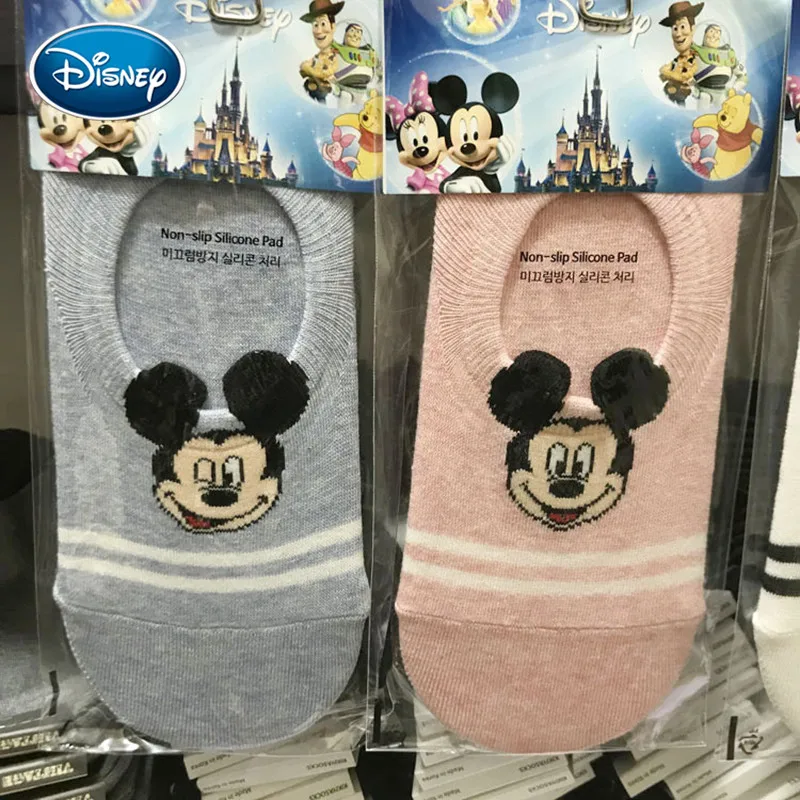 Disney короткие носки с рисунками на складе Силиконовое противоскользящее покрытие