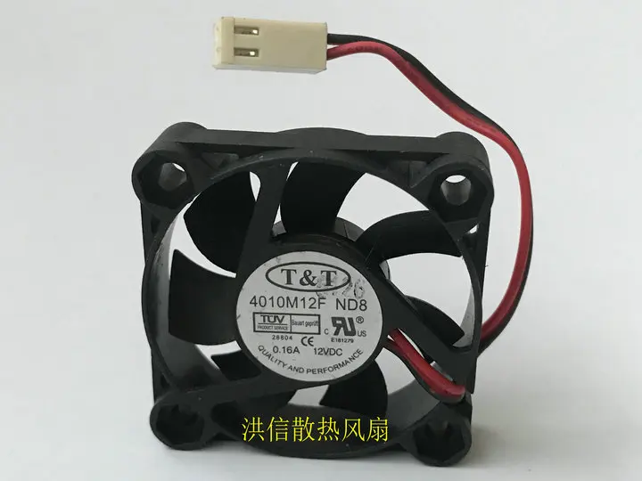 

Original T & T 4010m12f nd8 DC12V 0.16A 2-wire 40 * 10mm silent cooling fan