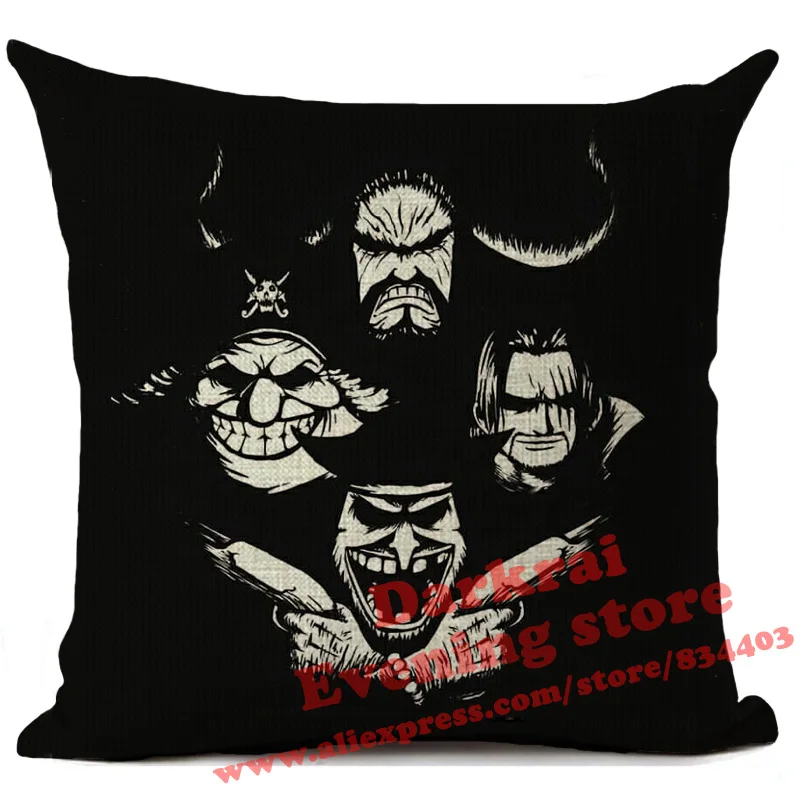 Аниме one piece Wanted Order Чехлы для подушек, Мультяшные украшения для дома, гостиной, дивана, поясные подушки, декоративная наволочка
