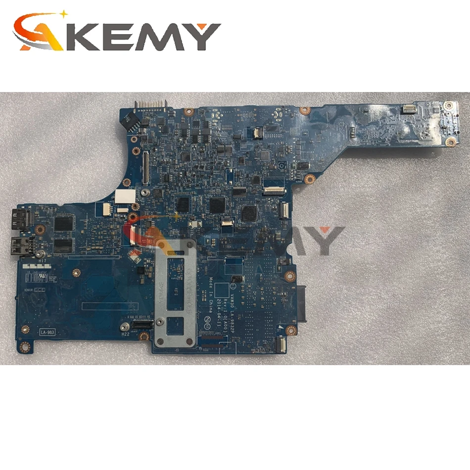 Материнская плата для ноутбука Latitude E5440 CN-08XGRY 08XGRY 8XGRY VAW30 LA-9832P с SR1ED I5-4300U CPU DDR3L