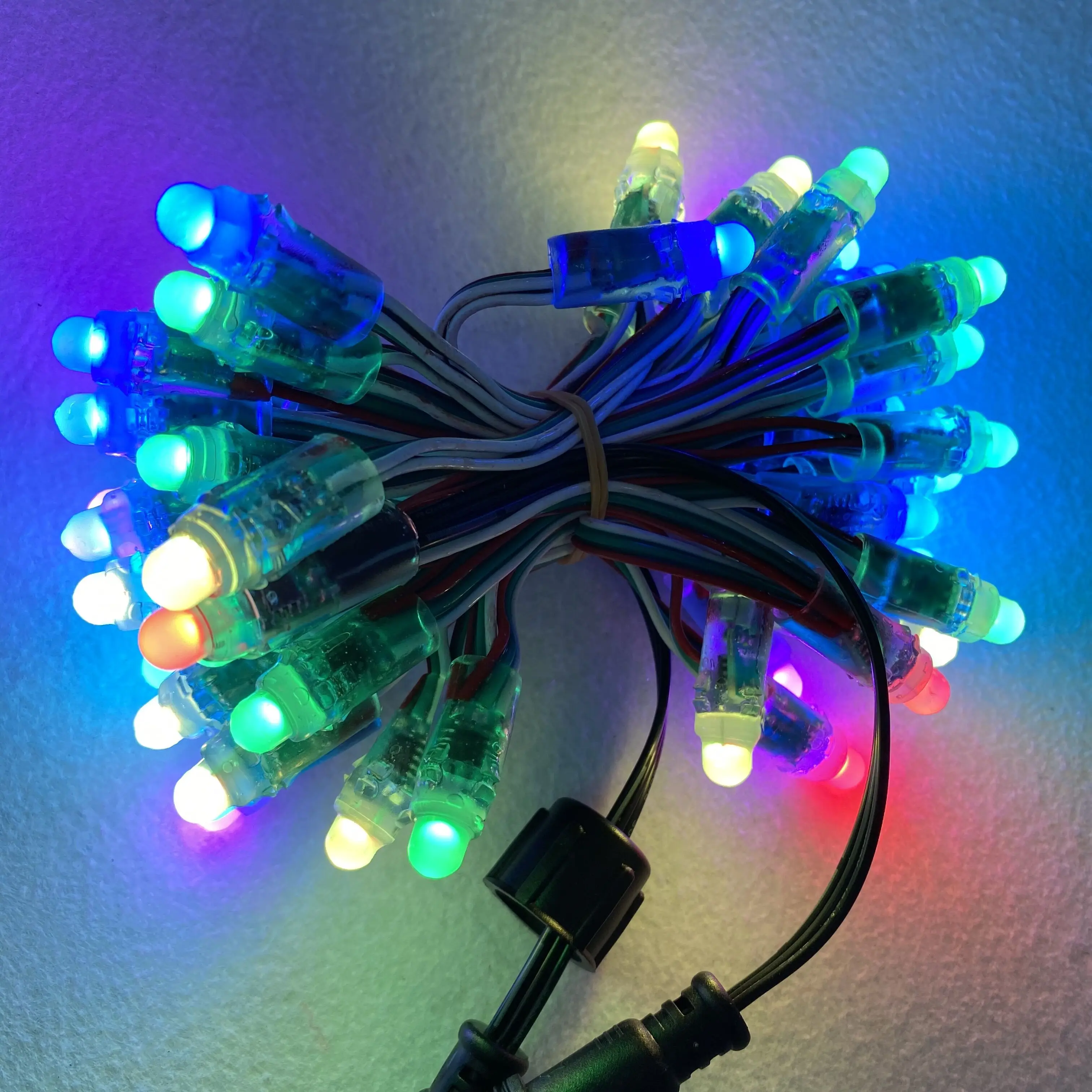 Акция! 50 узлов/WS2811 IC/DC5V/IP68/bullet/12 мм/умный пиксельный узел/3-дюймовый расстояние/24AWG