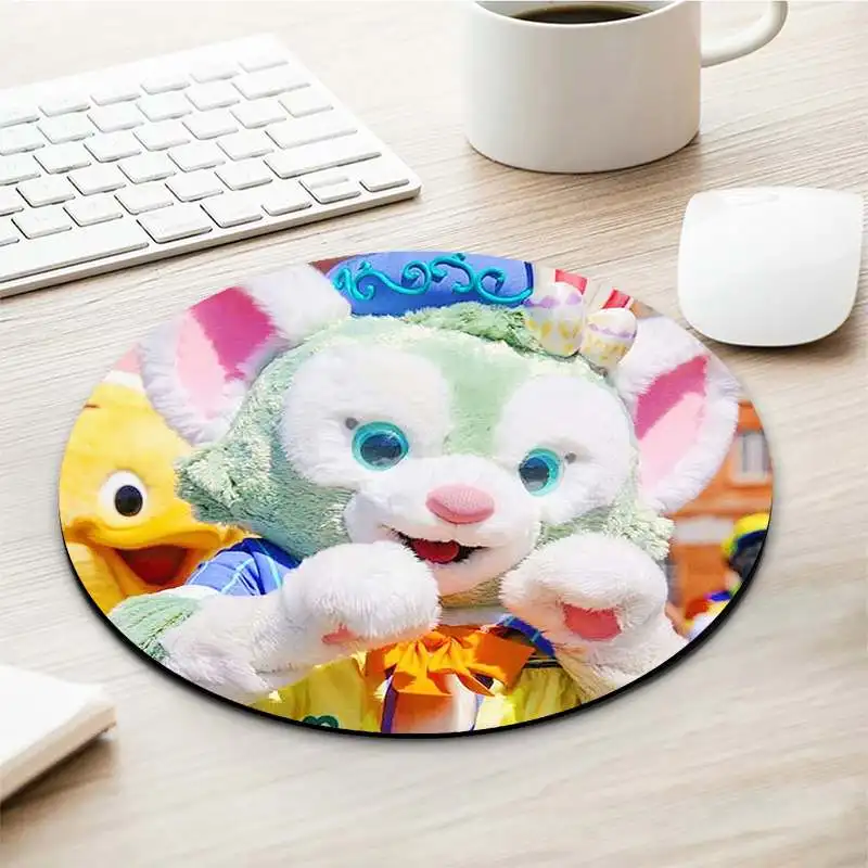 

Simple Design Disney Gelatoni Cat round Mouse pad PC Computer mat Anti-Slip Laptop PC Mice Pad Mat gaming Mousepad