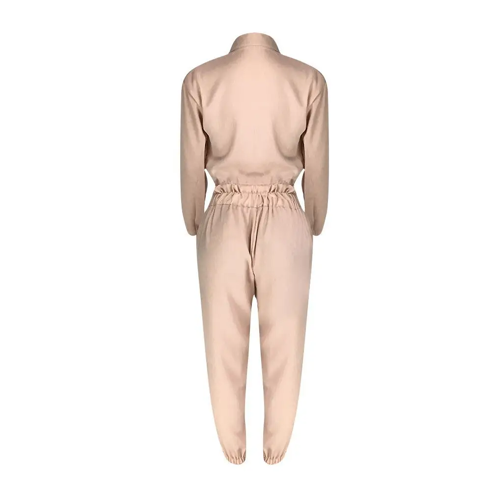 

Solid Plus Size Casual Pants Matching Sets Long Sleeve Front Button V Neck Bandage Crop Top Trousers Club Outfits Women Clothes