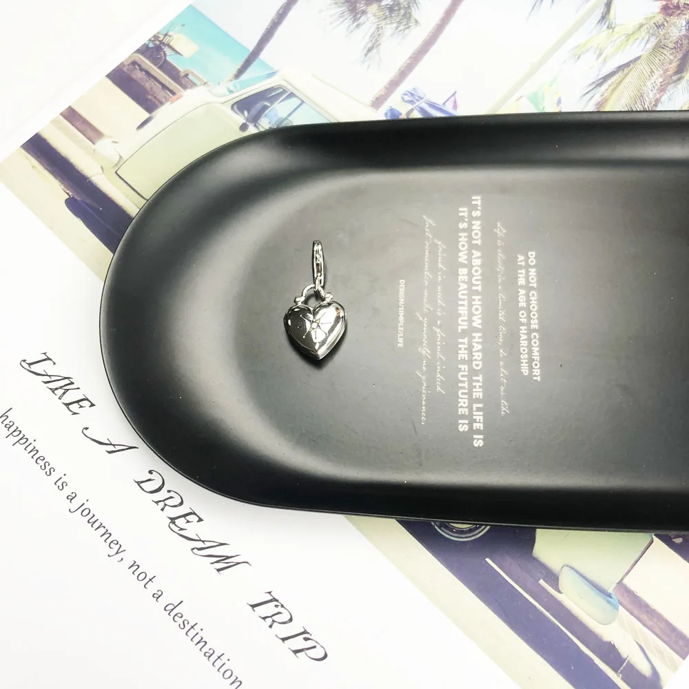 Подвеска-медальон в форме сердца Весенняя Новая бижутерия из стерлингового