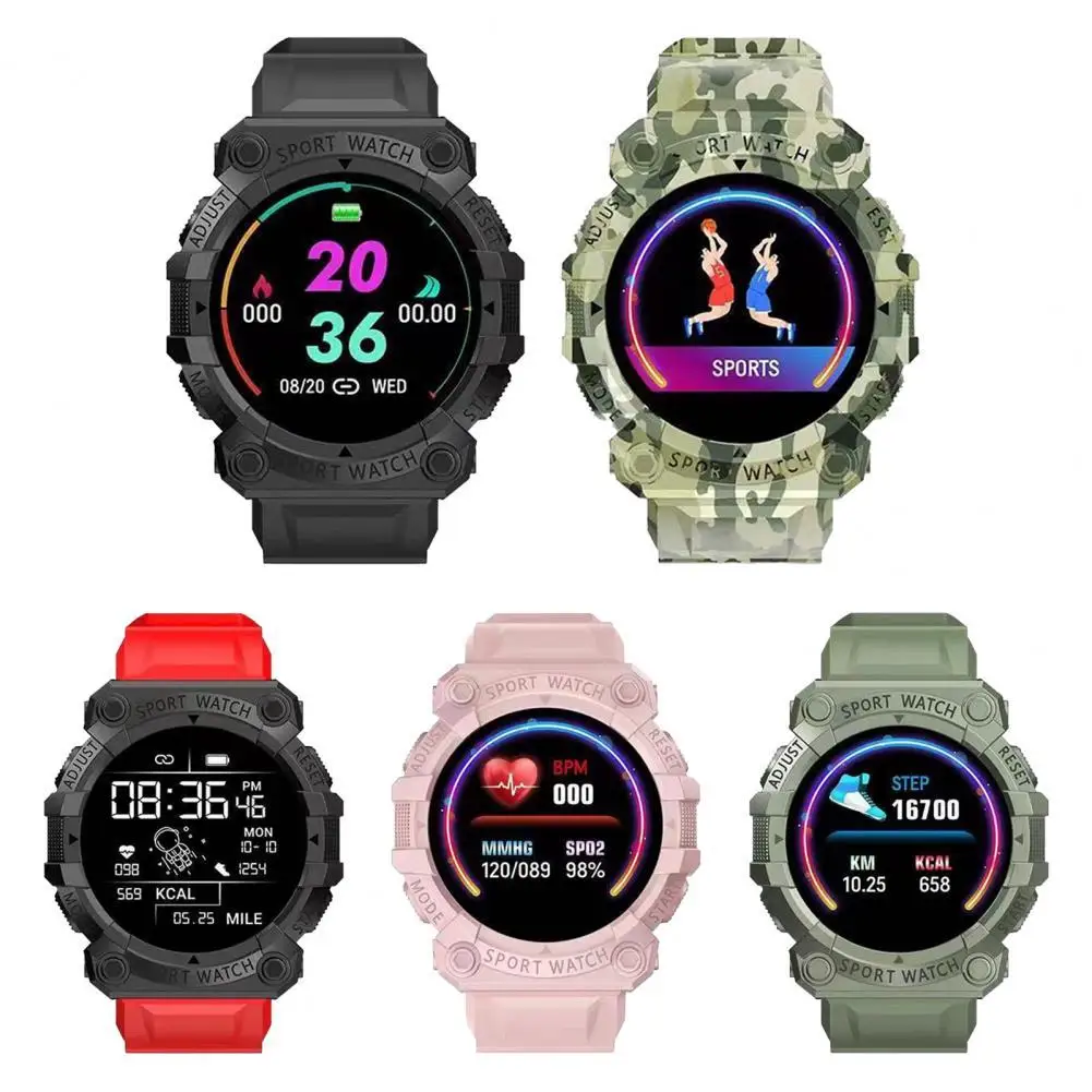 

FD68s умные часы Healths с мониторингом сердечного ритма, многофункциональный 1,44 дюймовый круглый цветной экран, спортивный браслет для Android