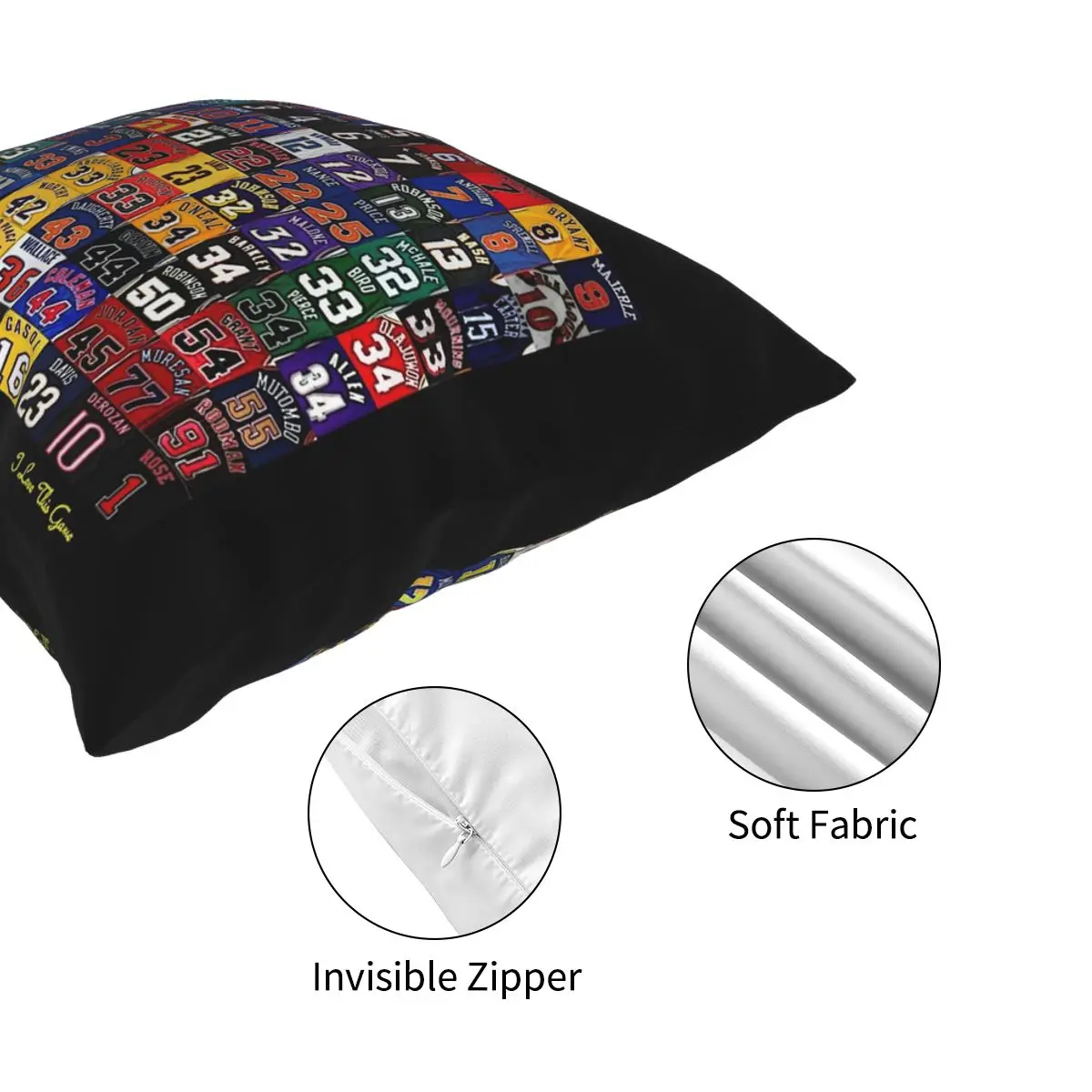 Basketball Legends Pillowcase Polyester Pattern Decorative Pillow Case for Sofa Cushion Cover Wholesale 45*45cm | Дом и сад