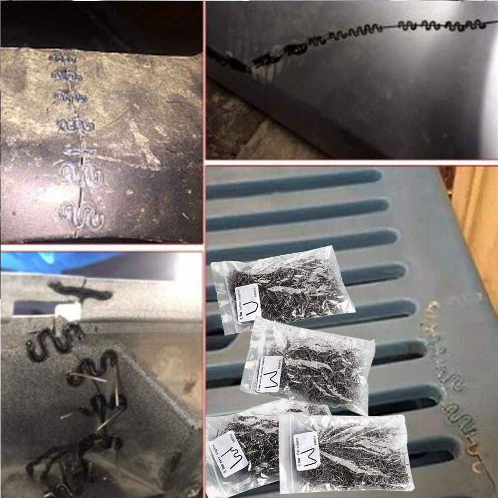 

300pcs Patch Professional Accessories Clips Stainless Steel Durable Car Bumper Practical Hot Stapler Electrode Wire Welding Nail