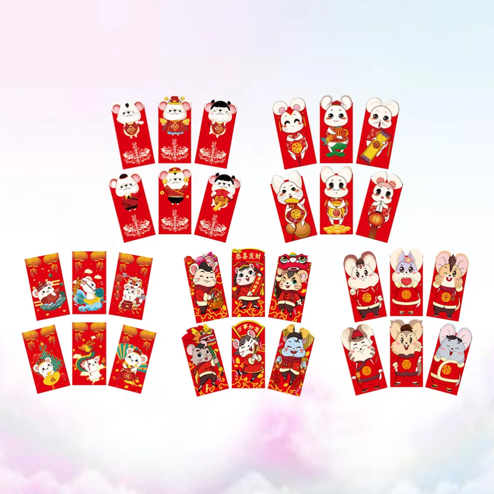 

30pcs Red Envelopes 2020 Lucky Money Gift Envelopes Year of The Red Packets for New Year Birthday Chinese Wedding