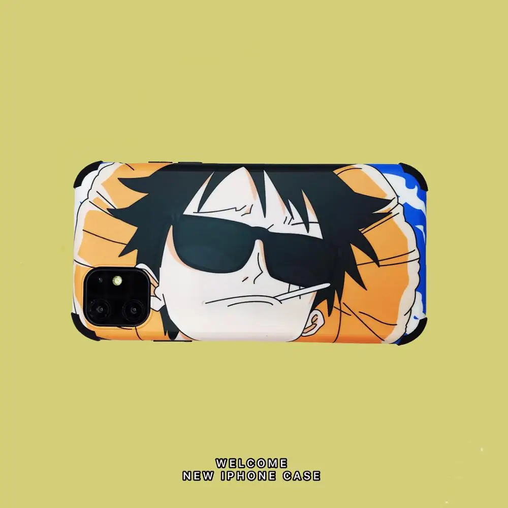 Цельный чехол для телефона с изображением Луффи милый iPhone 7 8 Plus X XS XR XSMax 11 Pro Max