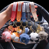 cats panda ass keychain women men car bag pendant keyring creative jewelry gift cute corgi pig butt key chains lovely cartoon
