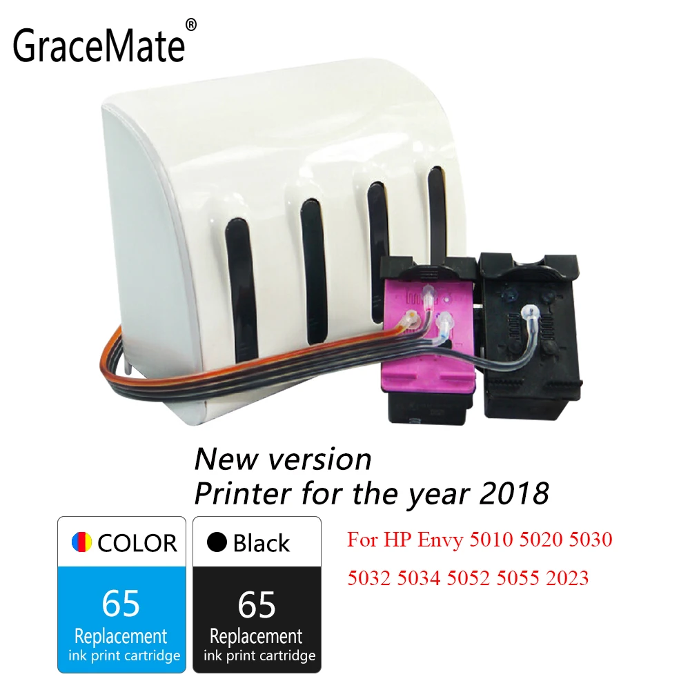 GraceMate 65 XL Чернила совместимый с Hp для Envy 5010 5020 5030 5032 5034 5052 5055 2023 принтеры 2018 новая