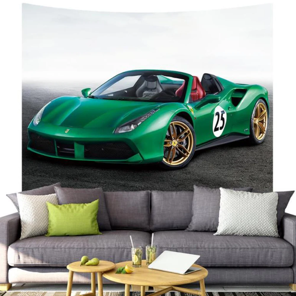 

Новый стиль, Модифицированная серия спортивных автомобилей, домашний гобелен, настенное пляжное полотенце, пляжное сидящее гобеленовое од...